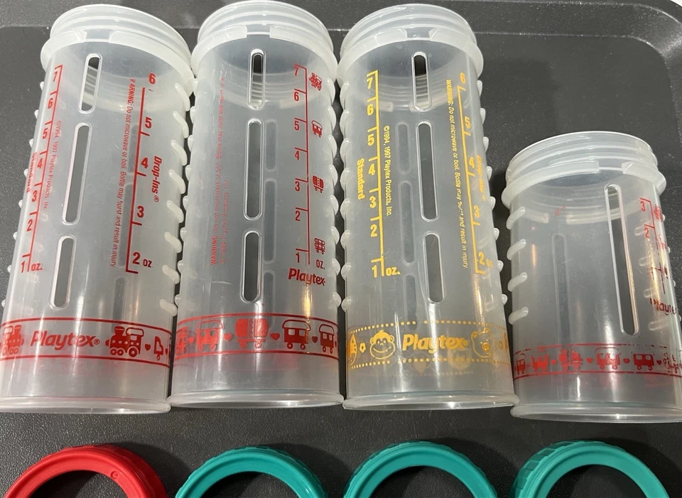 Vintage Playtex 90s Nurser Drop In Bottle Lot 6oz 4oz - Image 2 of 2