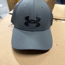 Under Armour Boy's Blitzing Hat - Pitch Grey / Black - New with tags