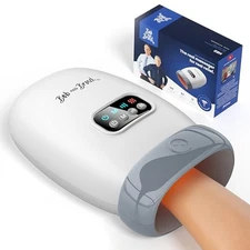 Bob and Brad Hand Massager Heat Compression FSA HSA Eligible H60 - White