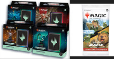 Magic Duskmourn Commander Deck Display Case Sealed & 3 Avatar Jumpstart Packs