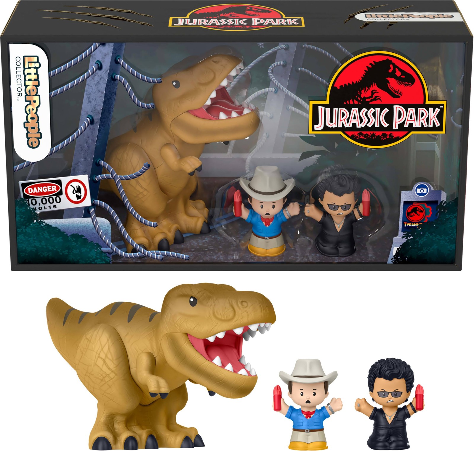Little People Collector Jurassic Park Special Edition Set for Movie Fans, 2