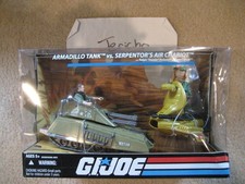 Armadillo Tank vs Serpentor's Air Chariot G.I. JOE COBRA 25th Anniversary READ