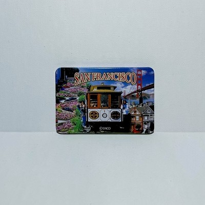 San Francisco Kühlschrankmagnet SNCO California USA Souvenir Sammlerstück Metall Geschenk