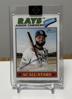 2026 Topps Heritage - Real One Autographs Junior Caminero #ROA-JCA