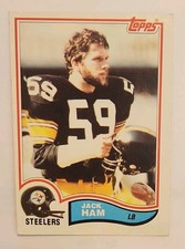 Topps 1982 Jack Ham #210 Pittsburgh Steelers NFL Football Trading Card