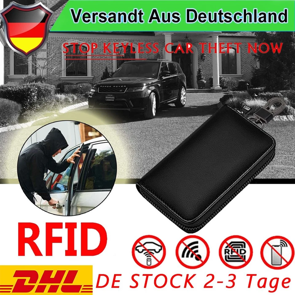 Autoschlüssel Keyless Go Schutz RFID Auto Schlüssel Blocker Etui Hülle Tasche - Bild 4 von 4