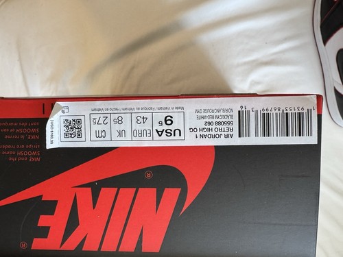 EU Größe 43 - Jordan 1 Retro High OG Bloodline 2019 - Bild 7 von 8