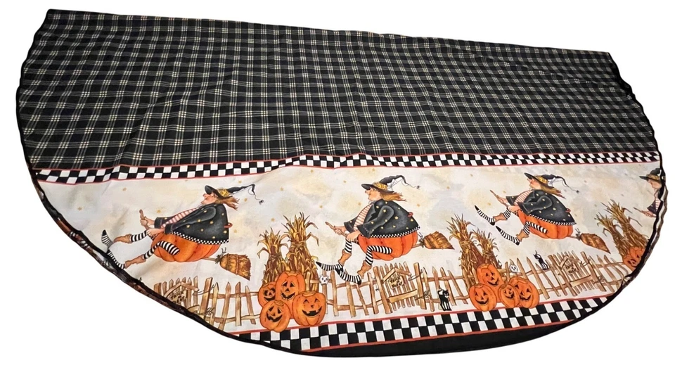 Mantel Ovalado Escoba Reino Margarita Bruja Halloween De Colección Foto 4 de 4