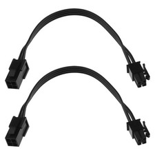 2PCS ATX 4 Pin Male to Female CPU Extension Cable for Desktop Computer 12V