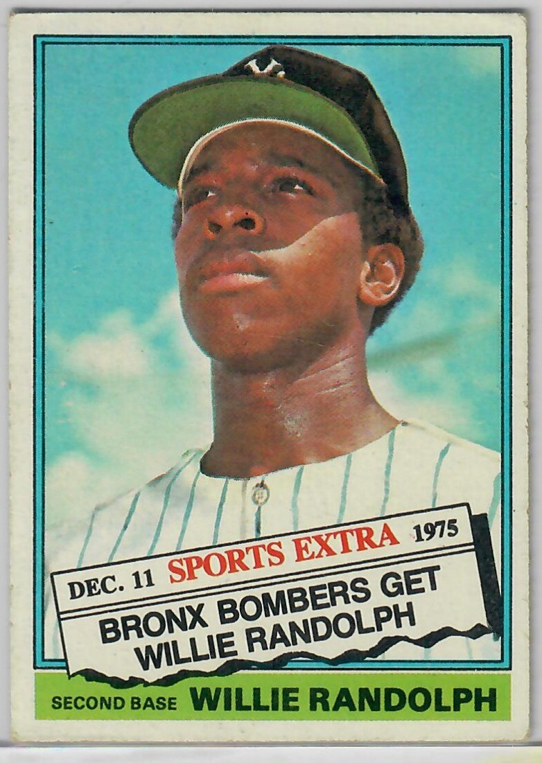 1976 Topps Willie Randolph #592T New York Yankees A335
