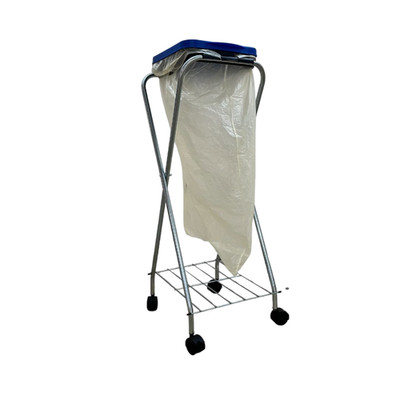 SCHULTE Regalwelt Müllsackständer mit Rollen Ablage, ca. 38x98x35 cm (LxHxB)