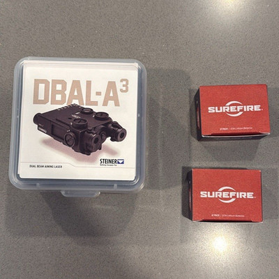 Steiner DBAL-A3 Laser Sight Green Dual Beam Picatinny w/ Case & CR123A