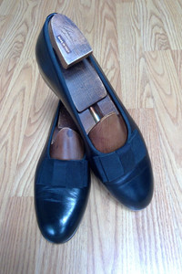 Polo Ralph Lauren Mens Black Leather Opera Pumps Formal Bow Loafers 10.5 D Italy Opera Pump | eBay main image 4