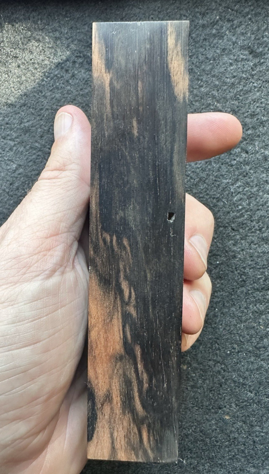 Figured Mun Ebony great color! Knife Handle Block, Pen Blanks, USA