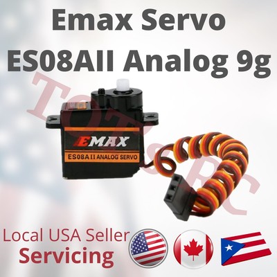 Micro Servo Emax ES08A II 9g &ndash; Analogico, Ad Alta Sensibilit&agrave;, Per Aerei Ed Elicotteri RC