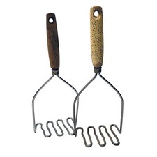 Primitive Wooden Handled Potato Mashers Vintage Kitchen Decor Utensils