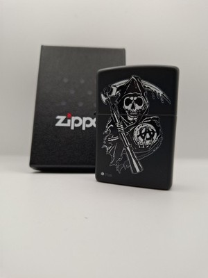 Zippo  Sons of Anarchy  Samcro Grim Reaper  Mattschwarz  28504 Original & OVP