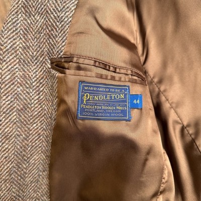 Vintage 70s Pendleton Western Jacket Coat Men's Size 44