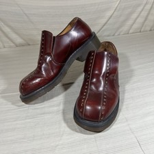 Vintage Dr Martens 8294 Brown/Red Leather Shoes Mens Size 9 Made in England