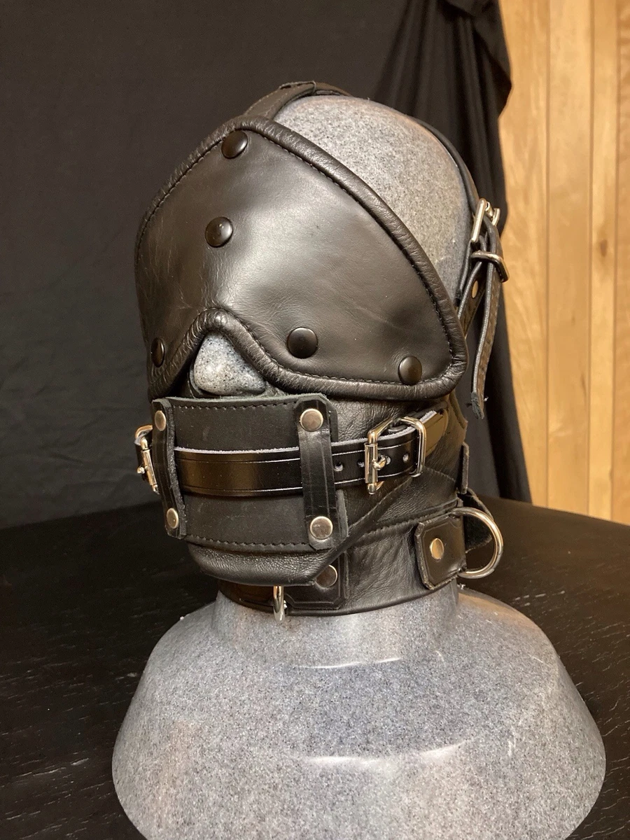 Masque Capuche En Cuir PU Pour Jeu BDSM - Harnais De Tête, Bondage, Restraint
