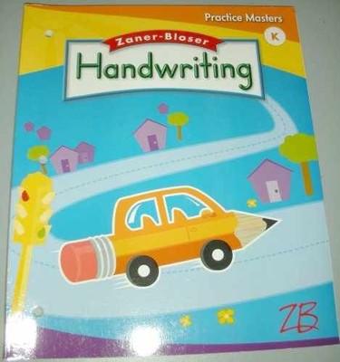 Handwriting Practice Masters Grade K - Paperback, by Zaner-Bloser - Very Good