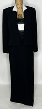 Daymor Couture Mother of Bride /Evening Dress Size 10 Black And White Beaded