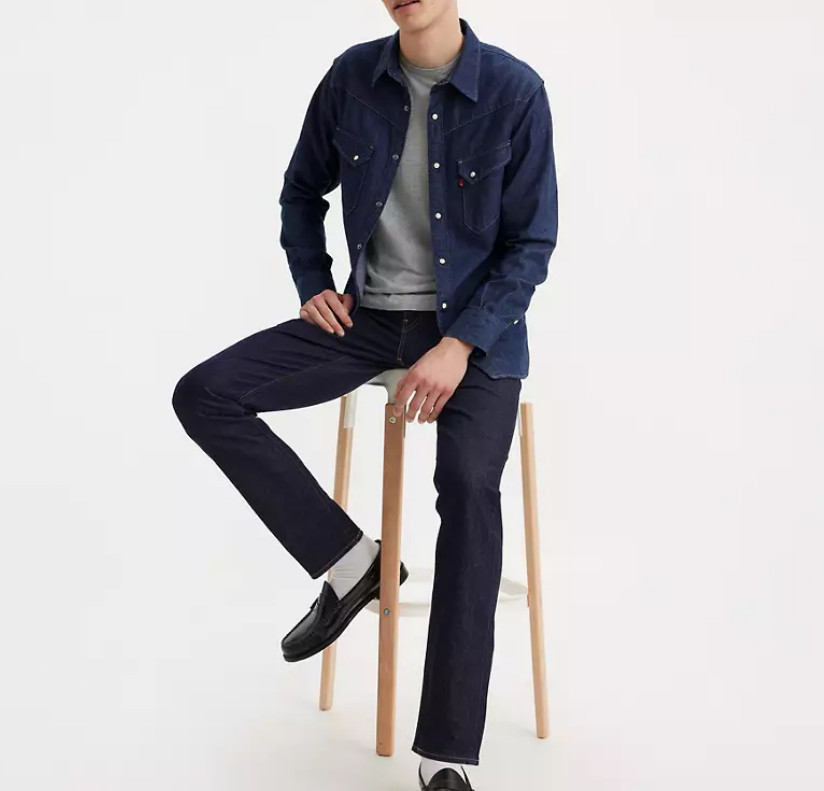 Levi's® Premium 511™ Slim Fit Men's Jeans, Midnight Rinse - Dark Wash - Stre thumbnail 6