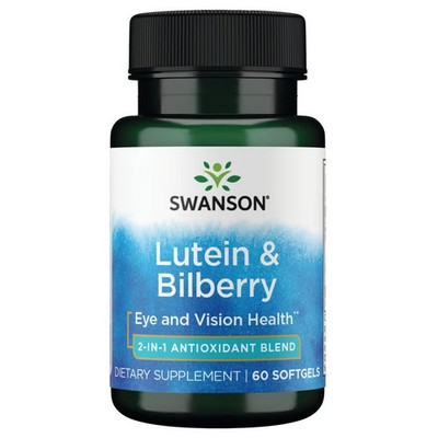 Swanson Standardized Lutein and Bilberry 60 Softgels