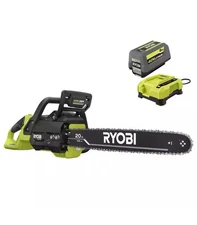 Ryobi 40V HP 20" Brushless Chainsaw With 6ah Battery And Charger