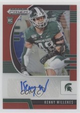 2020 Panini Prizm Draft Picks Rookies Red Kenny Willekes #225 Auto 2jt