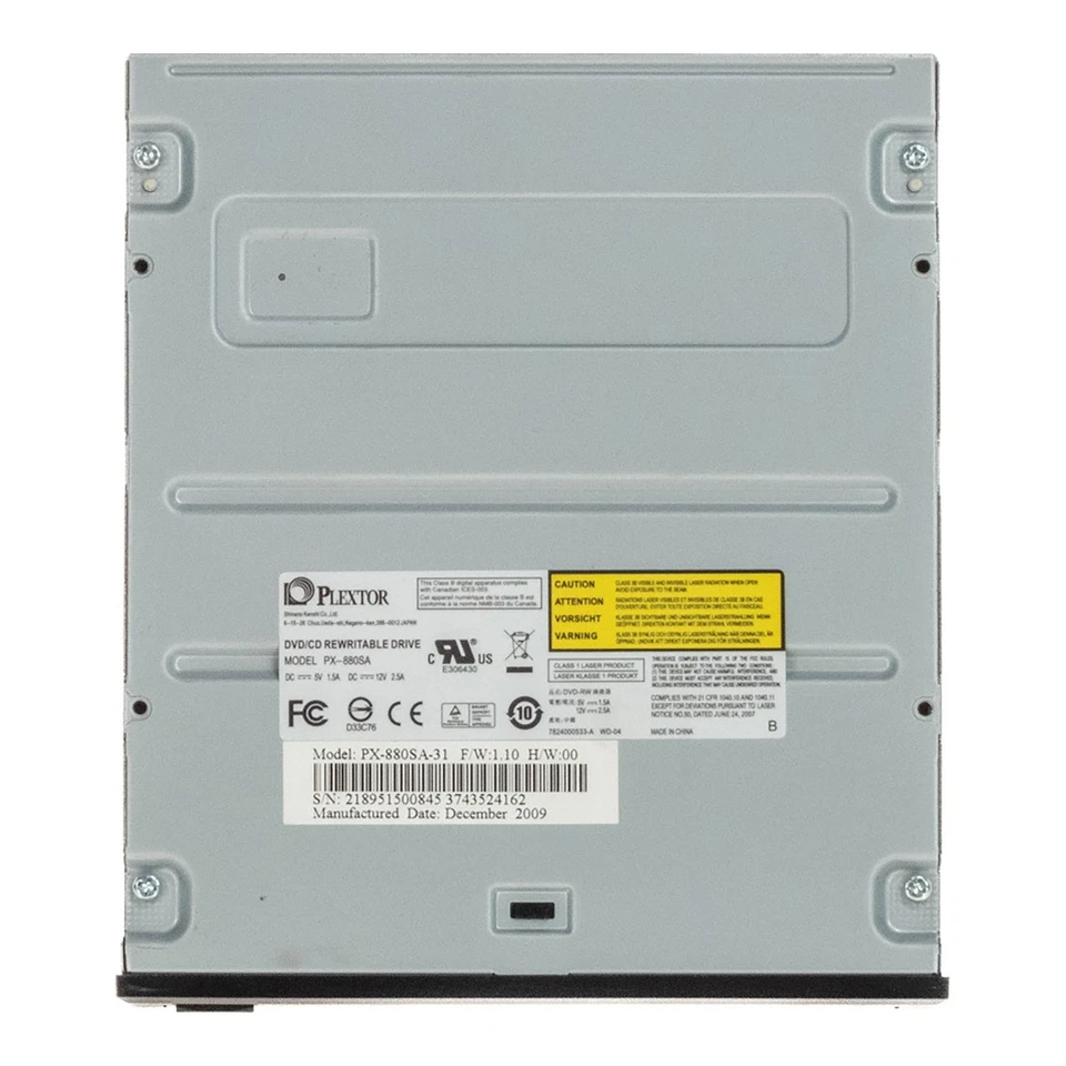 Unità Ottica Brenner PLEXTOR PX-880SA DVD/CD Riscrivibile SATA 5.25 Pollici - Immagine 3 di 3