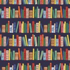 Limited Supply Rifle Paper Company Curio Book Club Fabric in Navy Metallic Fabri