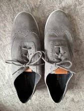 Cole Haan Women s Size 8 Grand OS Zerogrand Wingtip Grey Suede Oxford Shoe