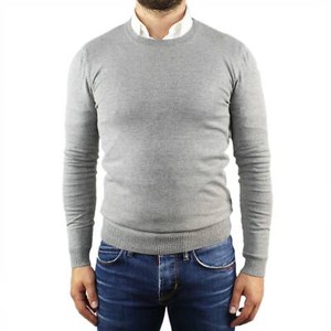 maglia girocollo uomo lana