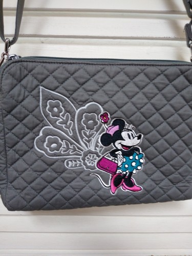 Vera Bradley Minnie Mouse Piccadilly Paisley Triple Compartment Crossbody Bag - Picture 2 of 6