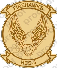 STICKER USN HCS 5 FIREHAWKS DES