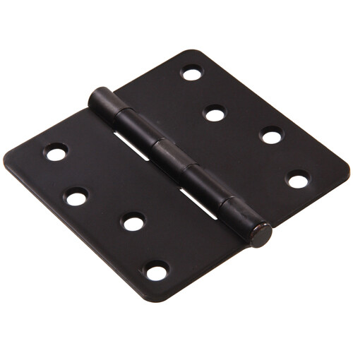 Hillman 852786 4" Door Hinge 1/4" Round Corner Oil Rubbed Bronze 2-Pk