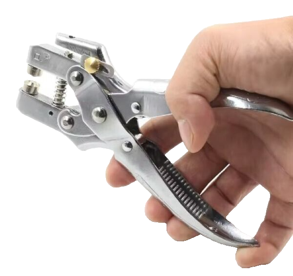 Pinza Occhiellatrice + 100 Occhielli Foratrice Fustellatrice Cuoio e Pelle KOMBO