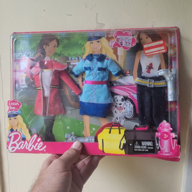 Barbie I CAN BE HEROES Career Fashion Clothes for POLICE & FIREFIGHTER V3111 NEW