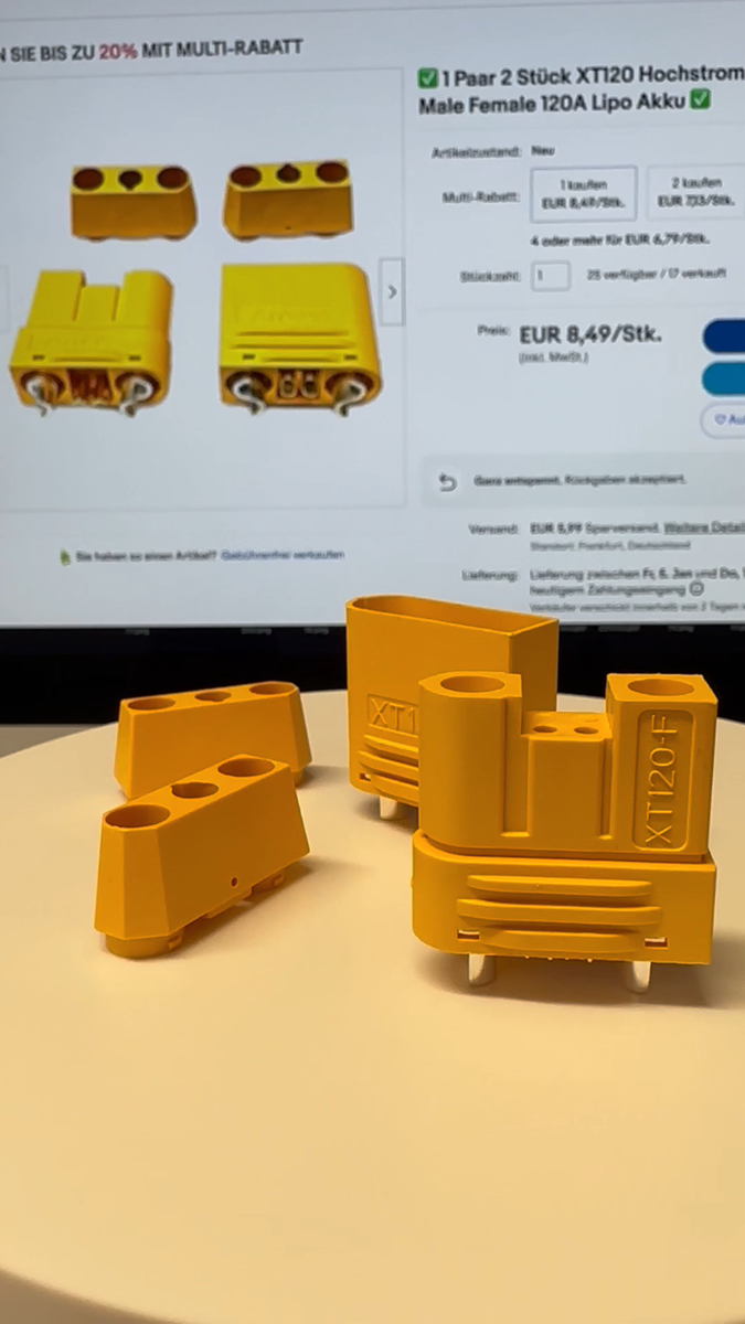 Adapter Set XT60 Auf JST BEC – 2 Stück, 15cm, 20AWG, Für Lipo Akkus & Modellbau