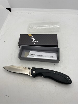 CaseXX Cutlery TecX X-Pro I Folding Pocket Knife Linerlock ABS Serrated 75672