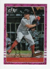 2019 Panini Donruss Pink Fireworks HIGHLIGHTS BROCK HOLT BOSTON RED SOX #11