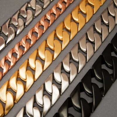 Panzerarmband Edelstahl Silber Gold panzerkette königskette damen herren armband