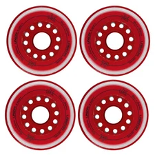 Labeda Inline Roller Hockey Skate Wheels Union Red 76mm Set of 4