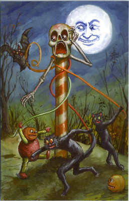 Matthew Kirscht Halloween Postcard - Tied Up - December 2022 - Signed 26/63