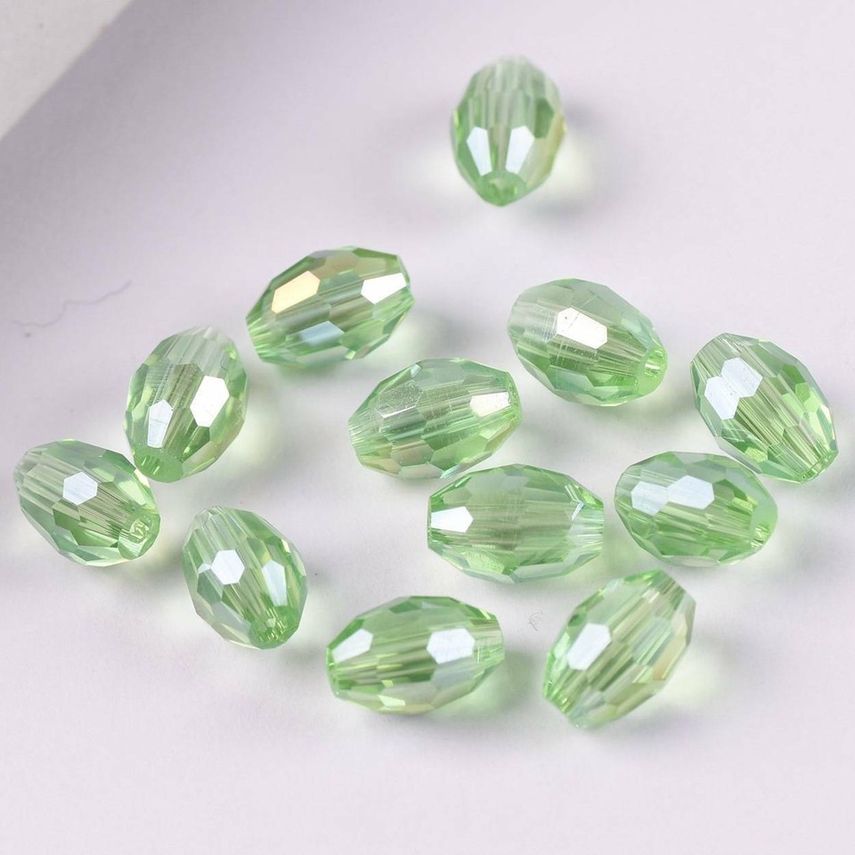 8x6mm 10x8mm 13x10mm Rugby Ovale Sfaccettato Cristallo Allingrosso 13 Profondo 10x8mm - Foto 5