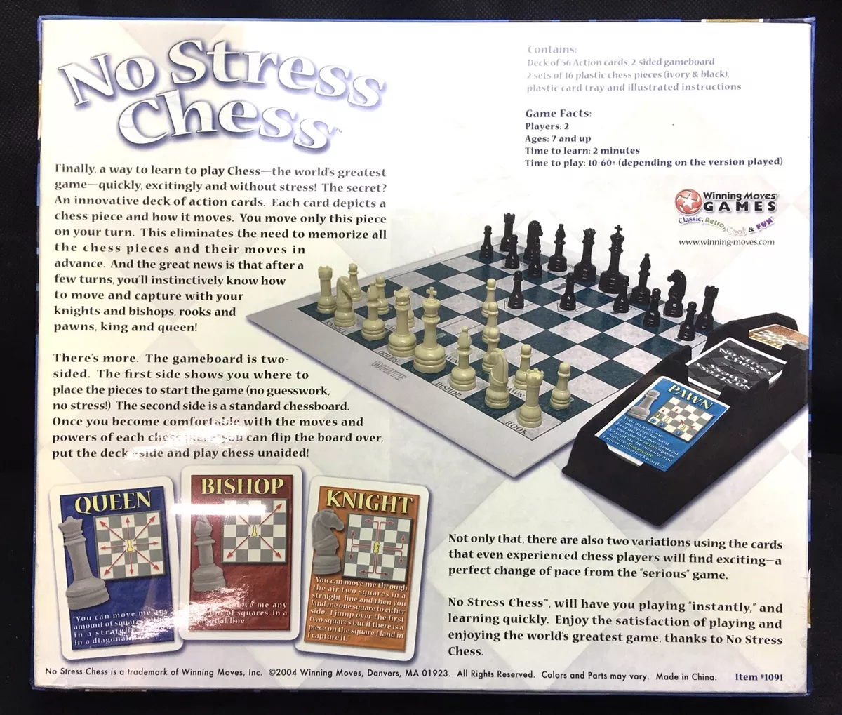 No Stress Chess Game New Learn Chess Board Game Sealed By Winning