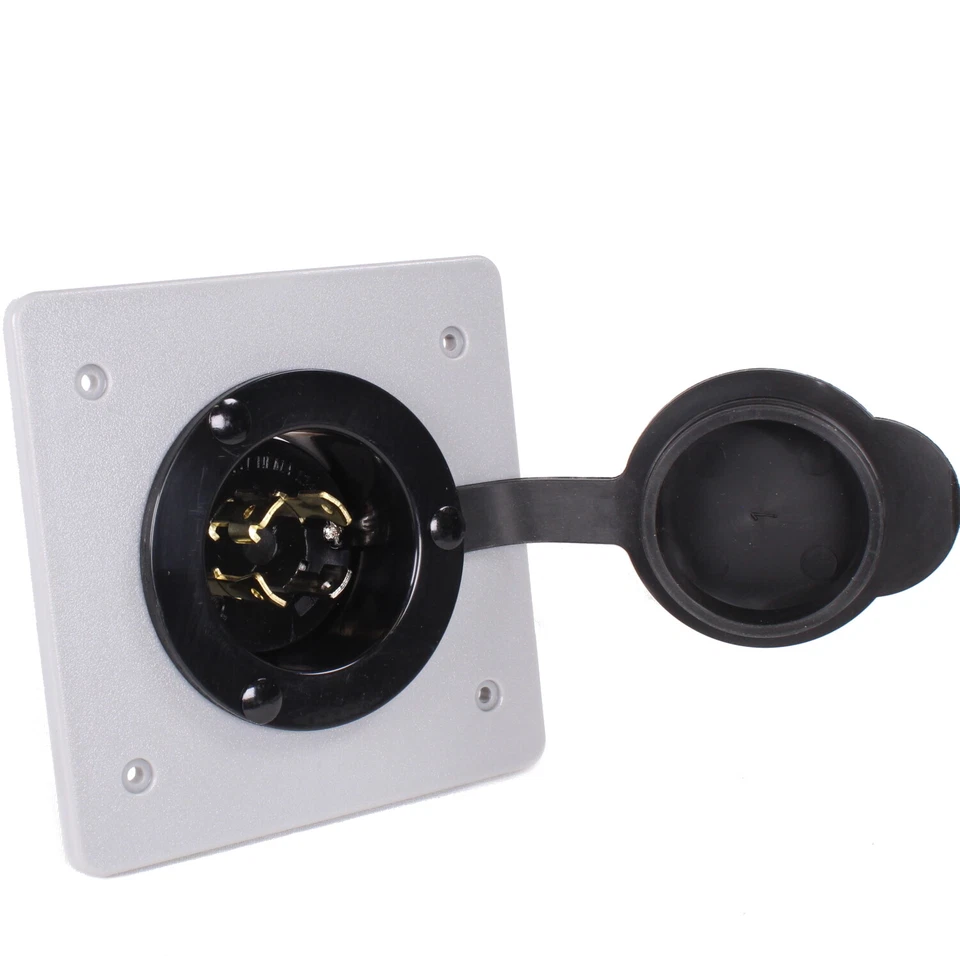 2-Gang 20/30 Amp Twist Lock Power Inlet Receptacle  L14-30 L14-20 L5-30 L6-30 - Image 4 of 4