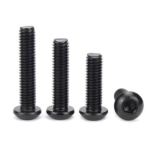 Schwarze Innensechskant Linsenkopfschrauben A2 V2A Edelstahl ISO 7380 M2 - M10 - Bild 2 von 121