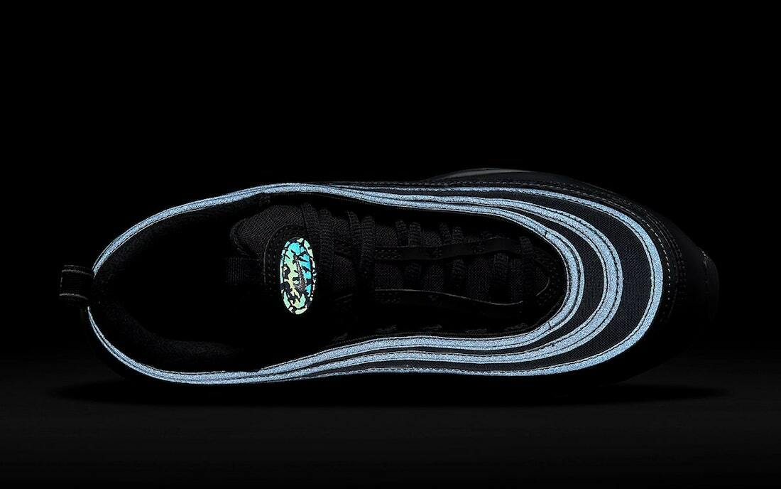 Women's Nike Air Max 97 Black Emerald Green Pewter Women's Nike Air Max 97 Black Emerald Green Pewter